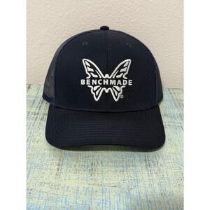 Benchmade Butterfly Logo Trucker Hat Navy Blue Richardson Style 112 New